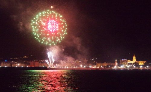 Malaga fair fireworks
