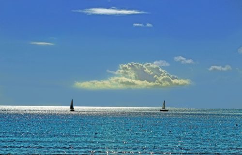 Sunny weather in Malaga in August