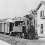 Tren antiguo en Málaga